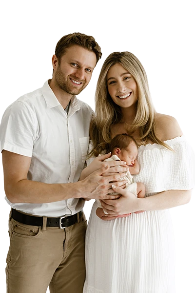 Alex and Nicole Colburn with their Baby